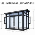 MODULAR SUNROOM - Aluminum Frame, Glass or PU Panels - Custom Garden Retreat