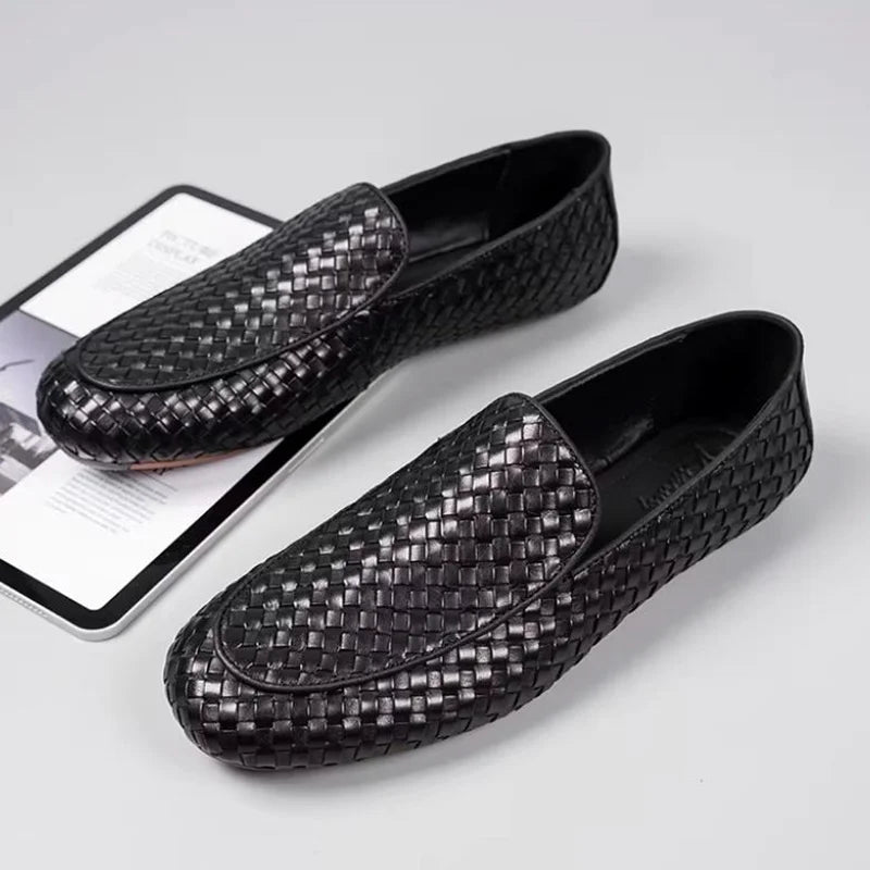 BREEZE STEP - Men's Soft Woven Breathable Slip-On Loafers - Lightweight Casual Summer Shoes
