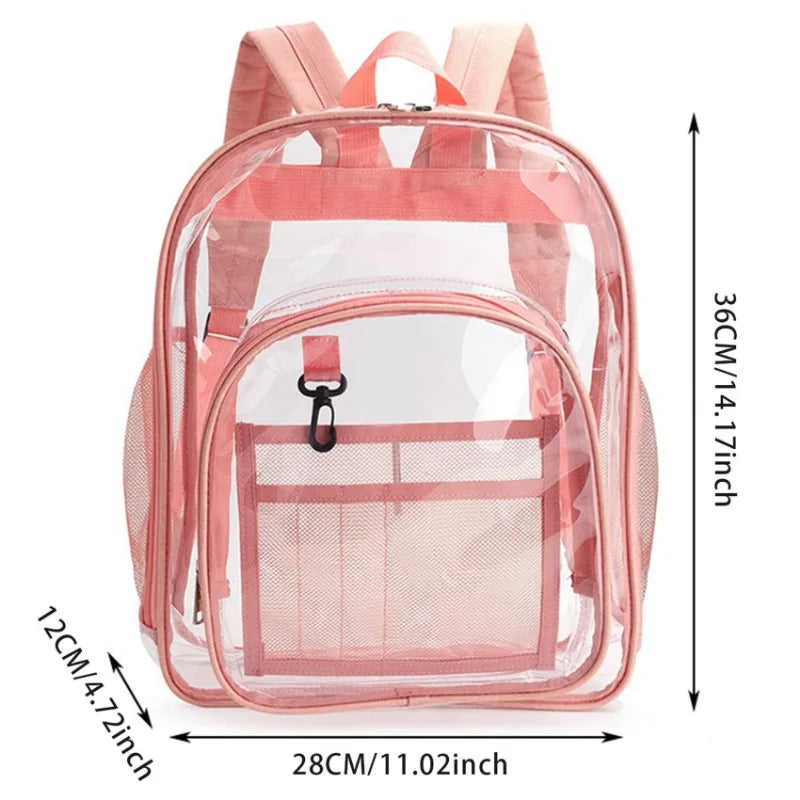 Transparent School Backpack Clear