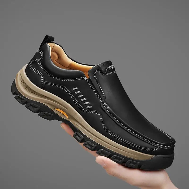 SLIPSTREAM - Men's Genuine Leather Slip-On Business Flats - Effortless Every Day