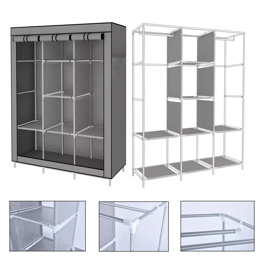 Portable Fabric Wardrobe – 126x44x170cm