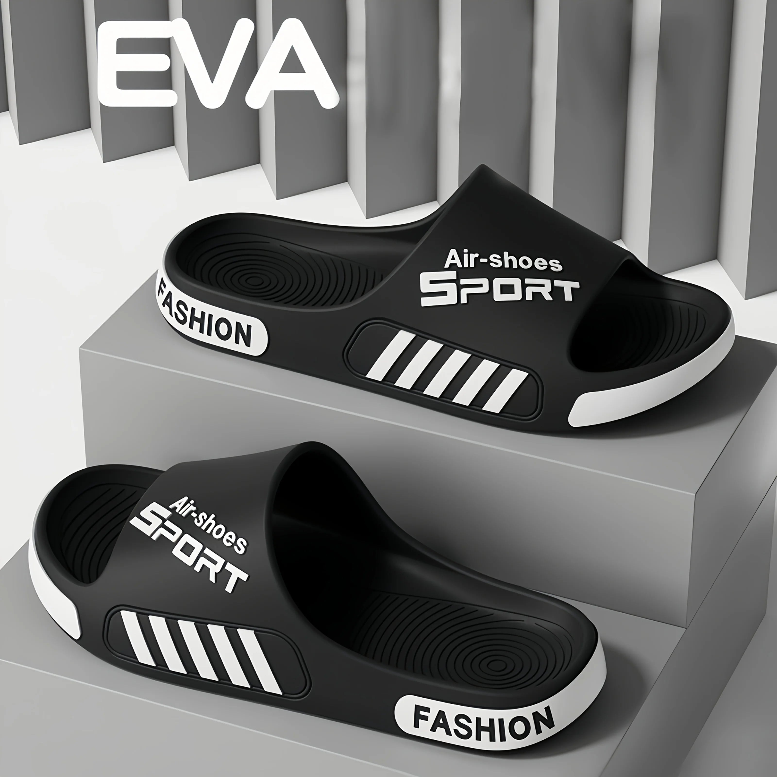 Men's Sport Style Outdoor Slippers Anti-Slip Lightweight for Home And Beach Outdoor Use Comfortable Footwear