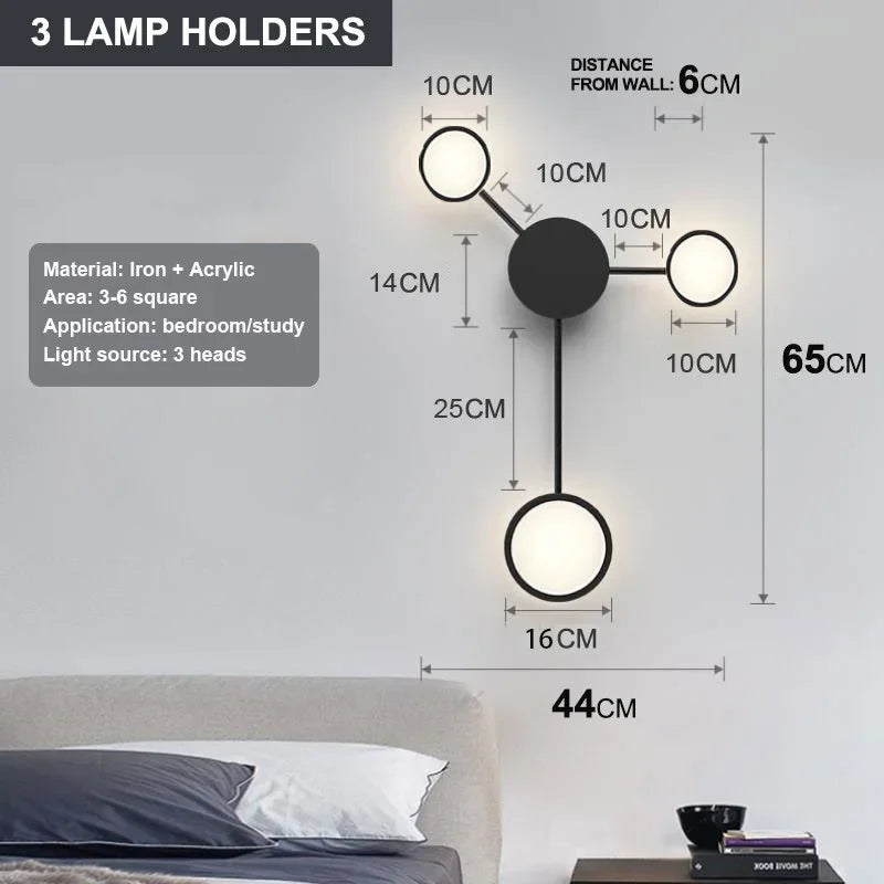Nordic Minimalist Multi-Head Wall Sconce
