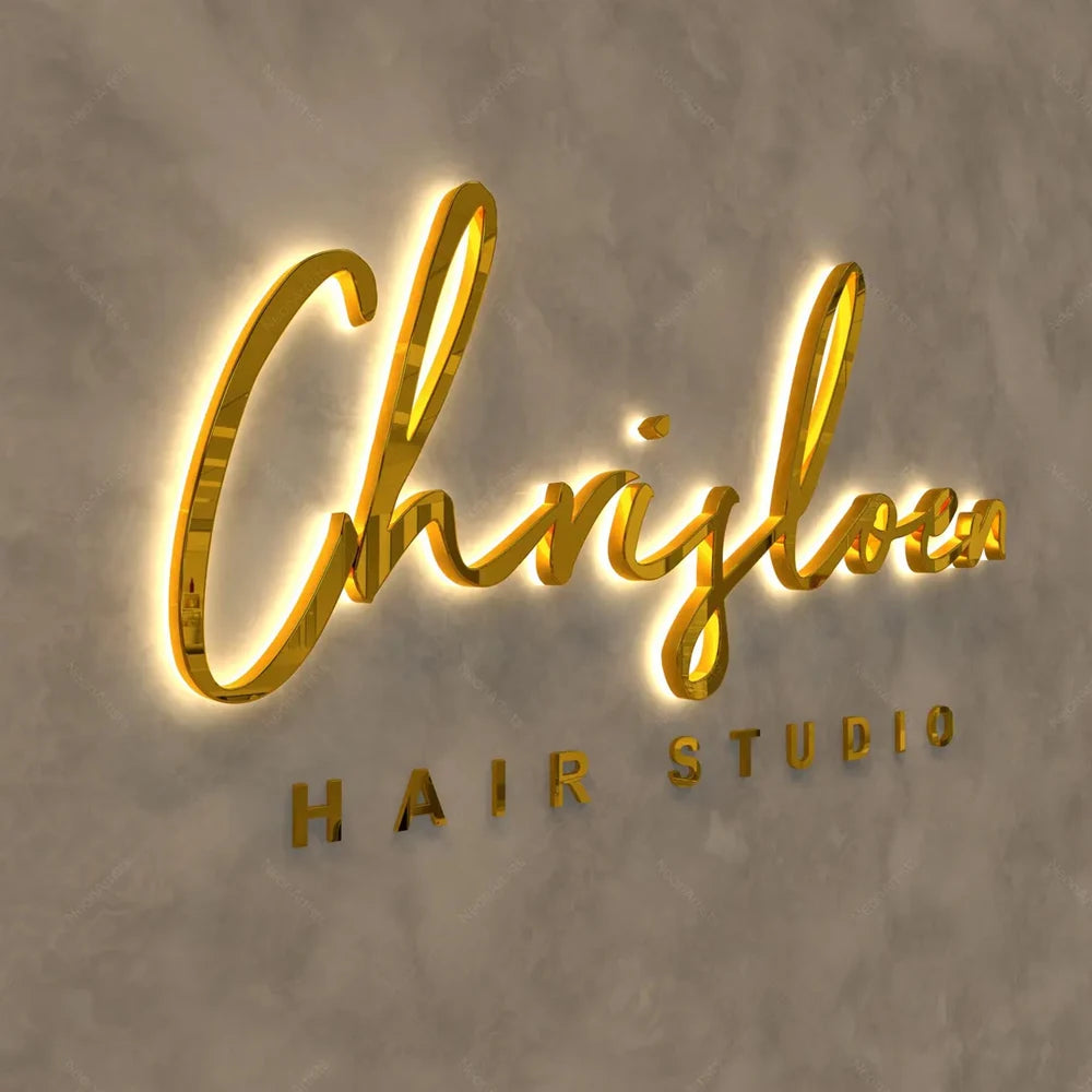 Custom LED Letter Sign - Backlit Metal - Business Style