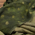 Linen Printed Fabric Sand Washed Soft Texture for Dress Robe Blouse Tablecloth Elegant Clothing Handmade DIY Home Craft Material