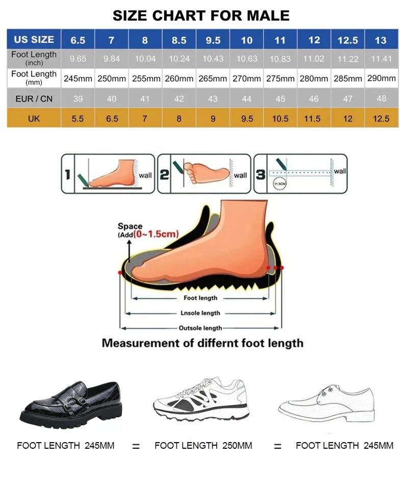 BRIT LOAFER - Men's Genuine Leather Business Casual Loafers - Slip-On British Style Plus Size Shoes