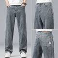 Men's Lyocell Loose Straight Jeans - Ultra-Thin Drape Fabric - Cool All Summer Long