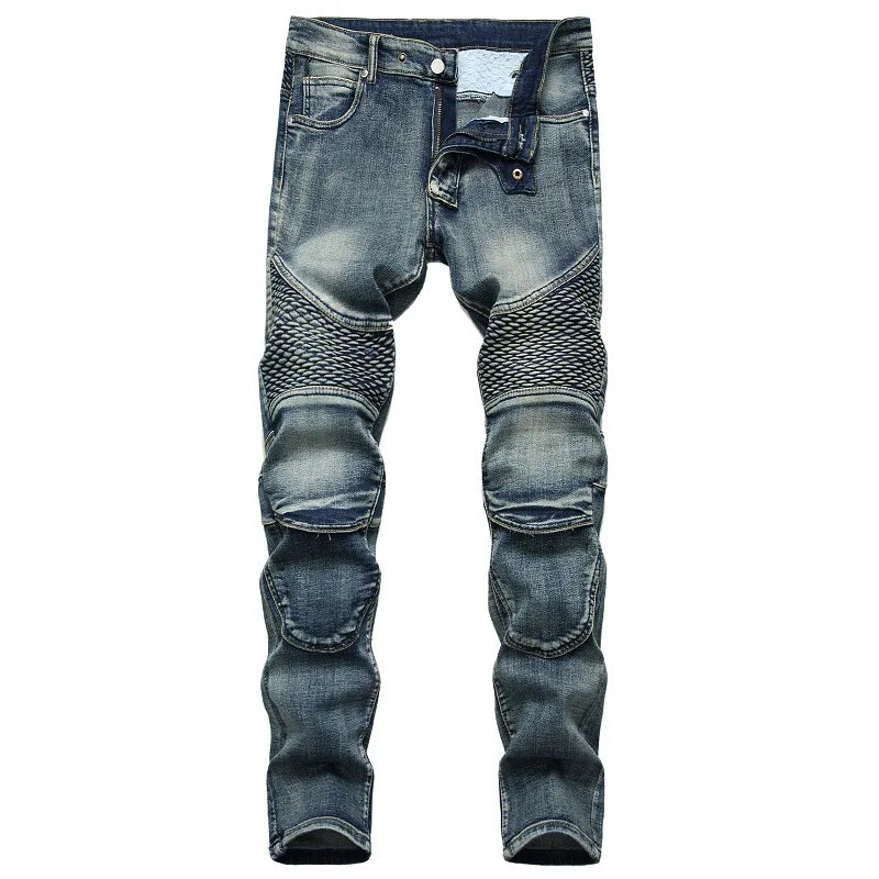 2025 New Motopants Leisure Jeans Pants for Motorcycle Off-road Riding Pants Design Zipper Protected Motocross Pants