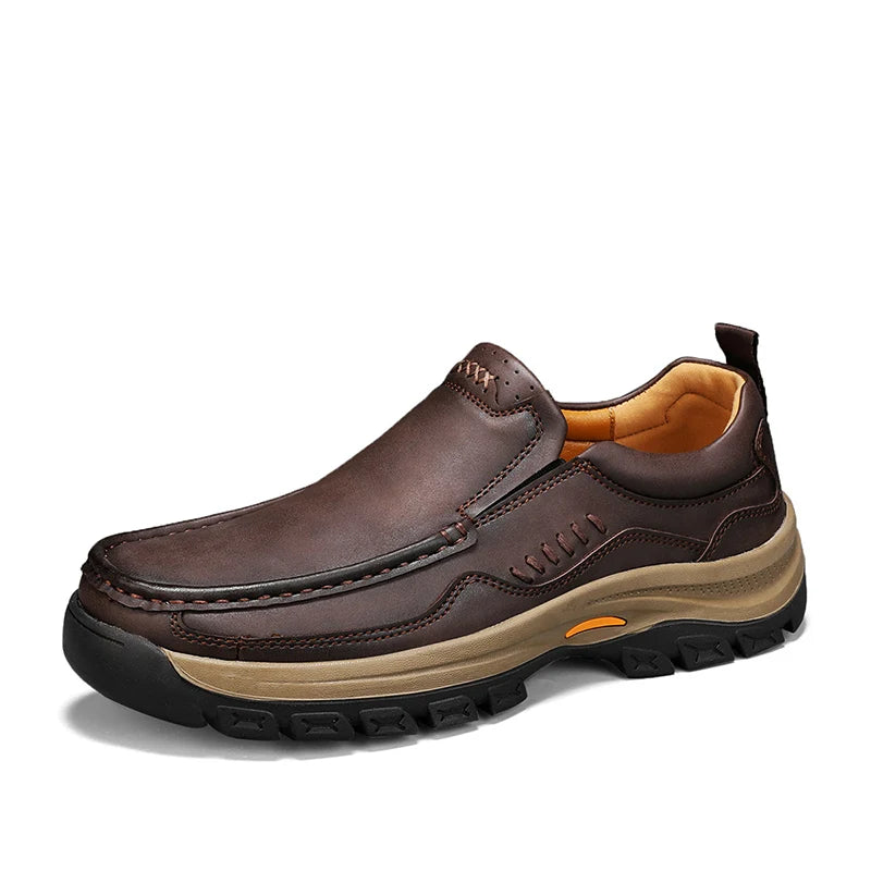 SLIPSTREAM - Men's Genuine Leather Slip-On Business Flats - Effortless Every Day