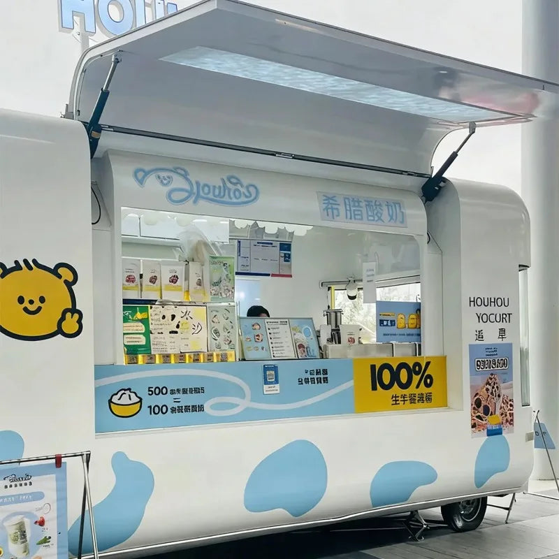 Coffee Pizza Fast Food Trailer – Mobile Kitchen Fully Equipped