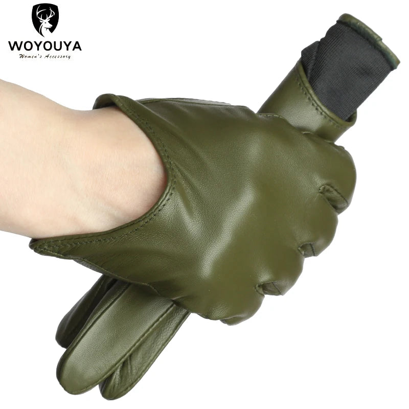 Colour Embrace - Women's Leather Gloves - Winter Charm