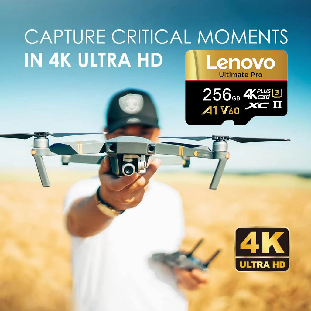 Lenovo Ultimate Pro MicroSD - 512GB/256GB/128GB + Adapter