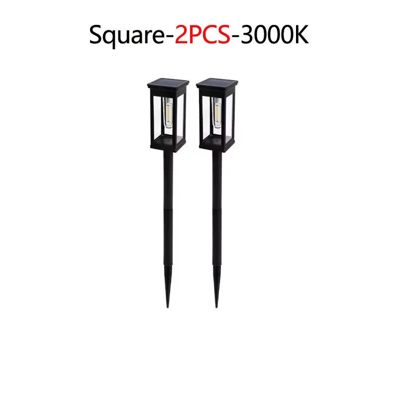 SOLAR PATHWAY LIGHTS - Warm White, 2–6-Pack - Retro Garden Glow