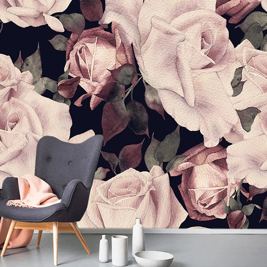 Custom Floral Photo Wallpaper – Peel & Stick or Non-Woven