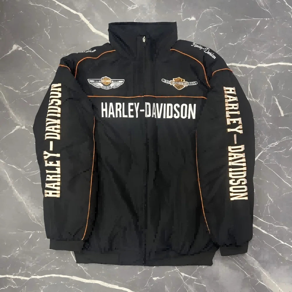 BIKER EMBROIDERY - Men's Motorcycle Embroidery Jacket - Thin & Thick, M–XXL