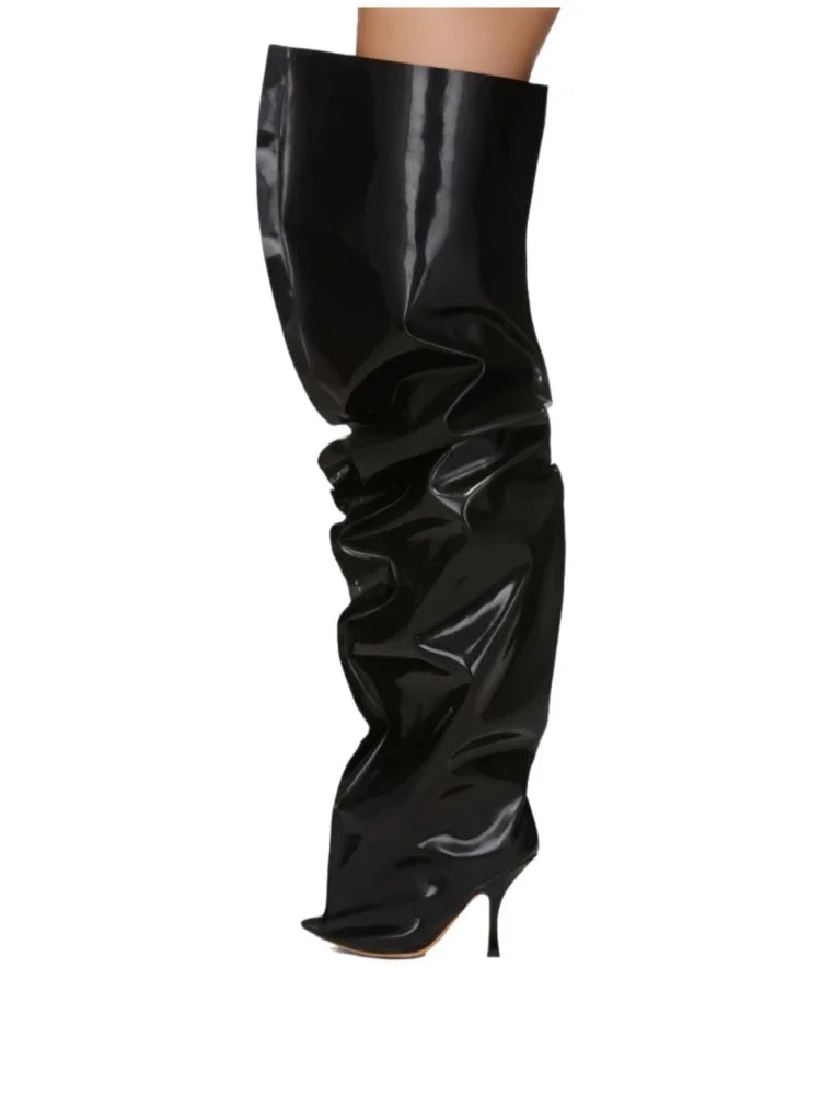 Over-Knee Pointed Stiletto Boots – Nightclub Stage