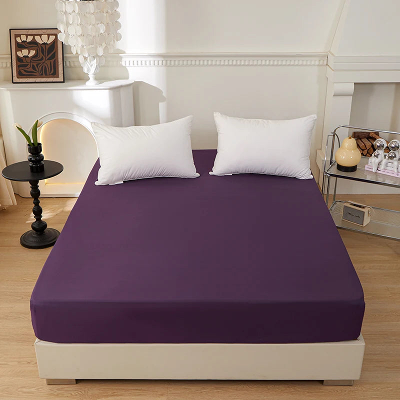 PURE FIT - Solid Color Fitted Sheet - 100% Polyester, Deep Pocket & Easy Care
