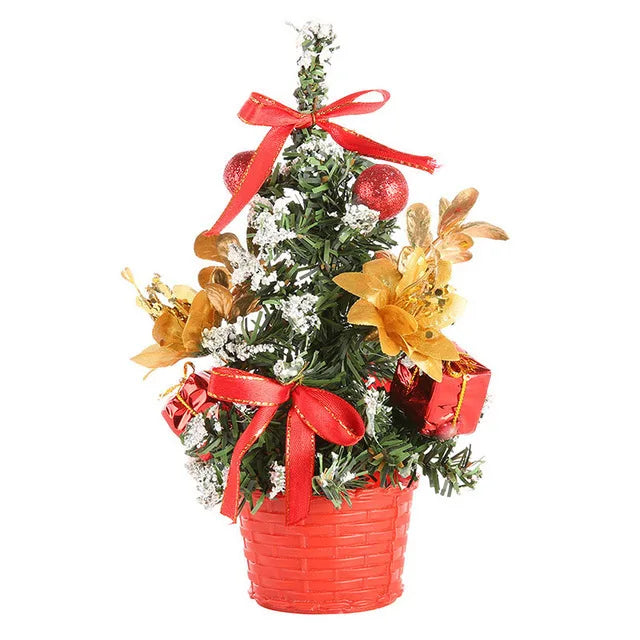 Mini Metallic Christmas Trees - 20–40 cm - Lit or Unlit