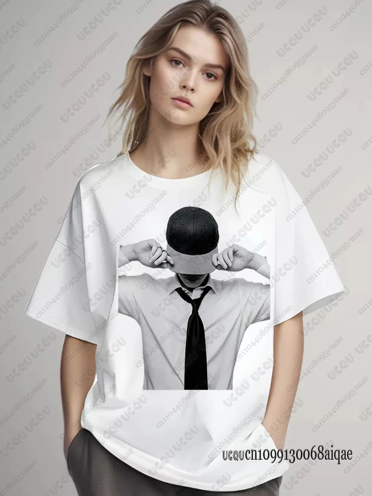 K-pop Famous Singer Polera Manga Corta Print T-shirts For Women 2026 World Tour Concert T-shirts Fans Gifts Y2K Boy Band Tops