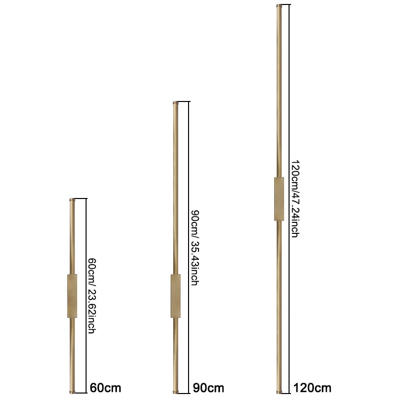 Nordic LED Long Wall Lamp – 60/90/120cm, 3 Color Temps