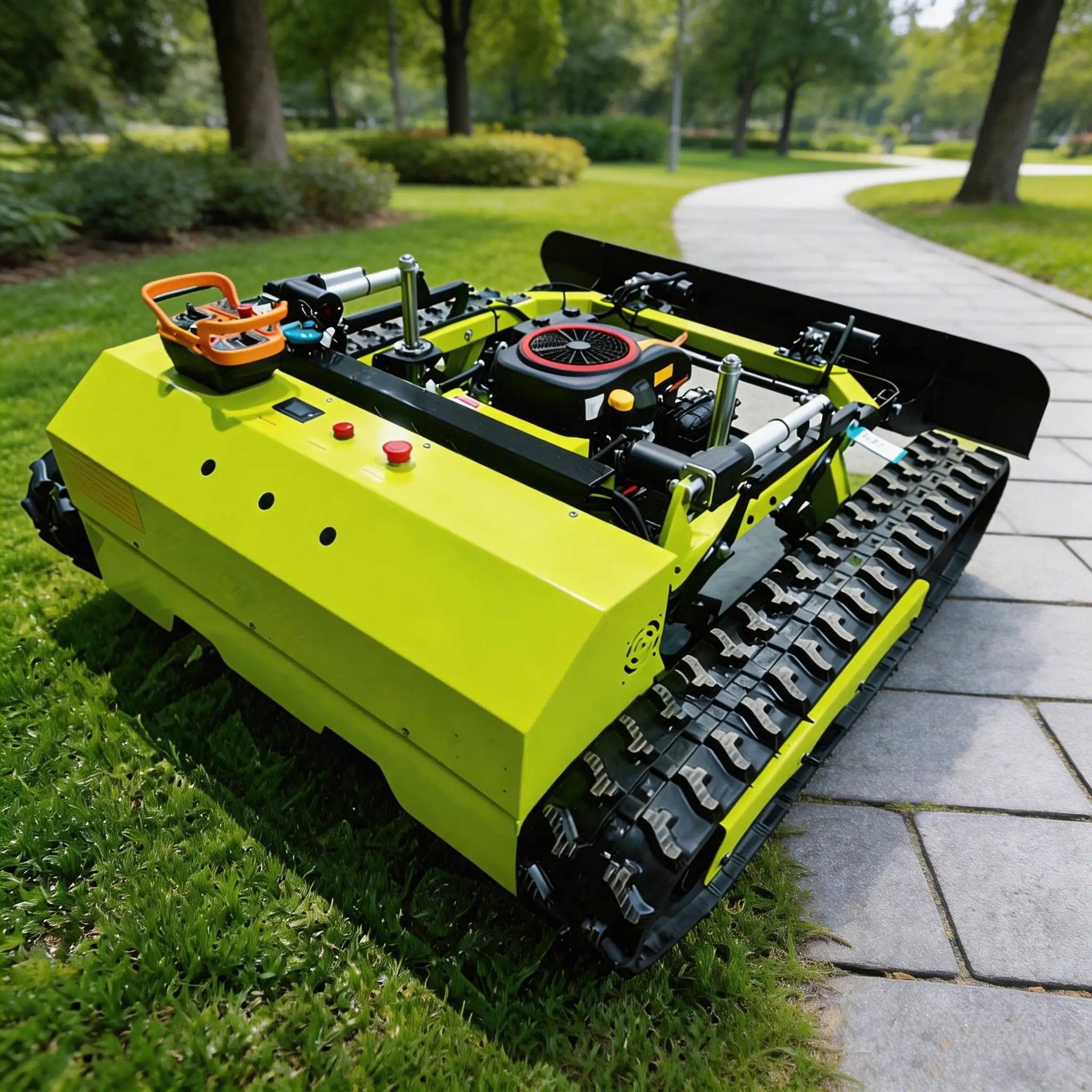 ZERO-TURN LAWN MOWER - Remote Control, Self-Propelled - Professional Grounds