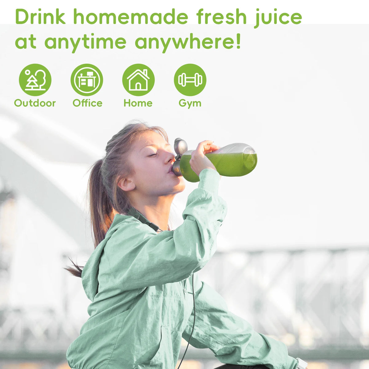 Slow Masticating Juicer - Cold Press - Reverse Function