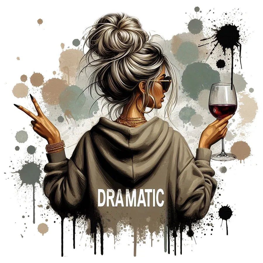 Dramatic Woman Iron-On Transfer