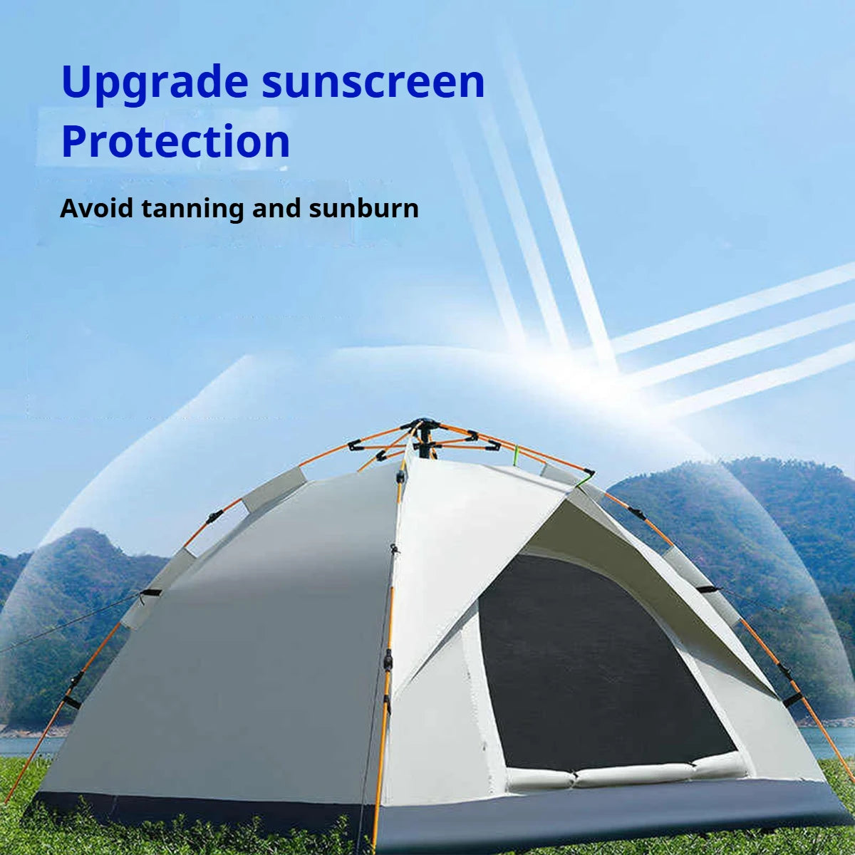 Automatic Outdoor Quick Tent 3-4 Person Rainproof Sunproof Beach Fishing