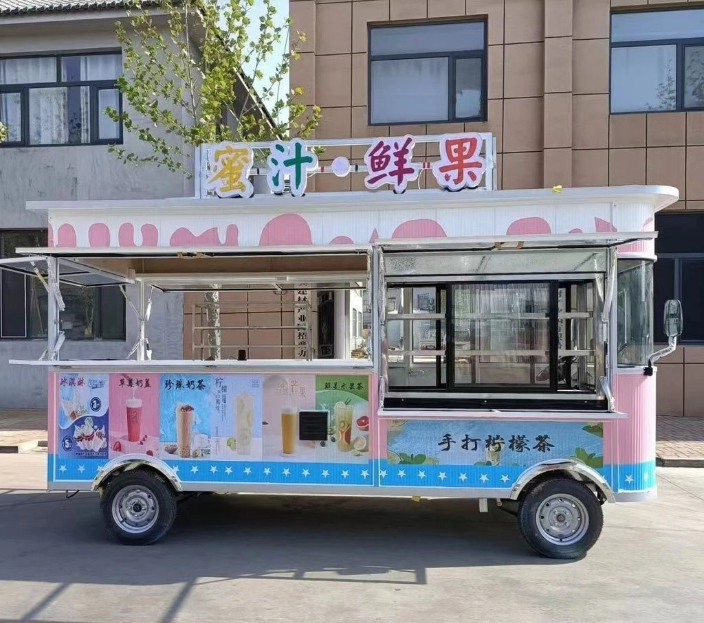 Food Truck Pro 4.2m – Electric Mobile Stainless Steel Trailer