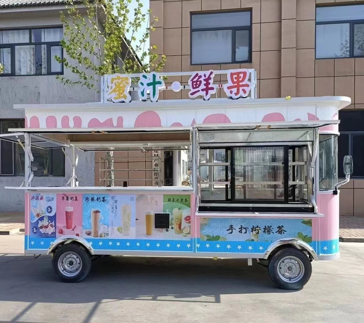 Food Truck Pro 4.2m – Electric Mobile Stainless Steel Trailer