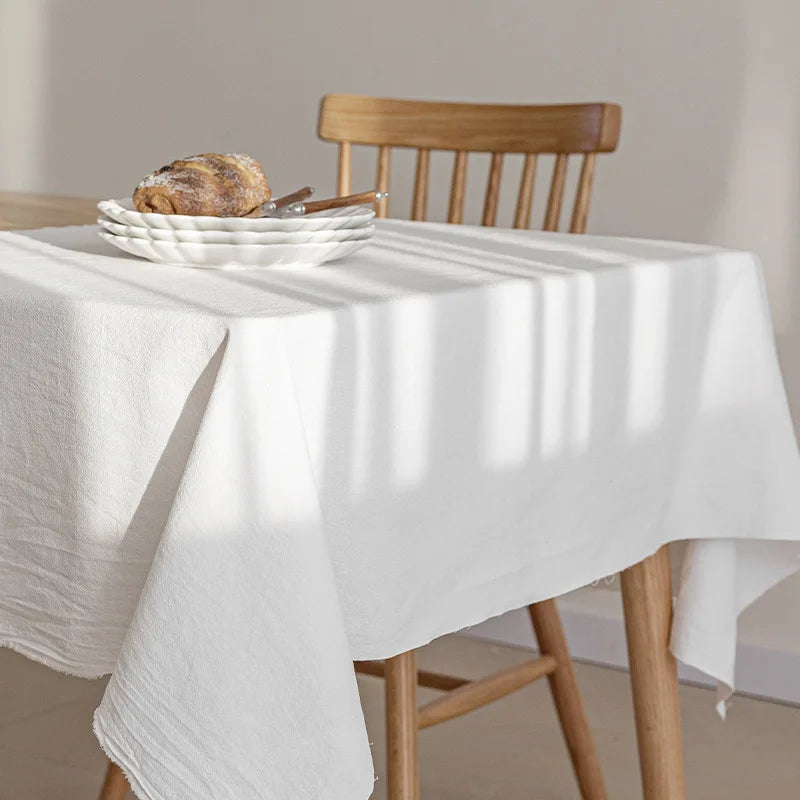 COTTON TABLECLOTH - 7 Colors, 10 Sizes - Easy Dining