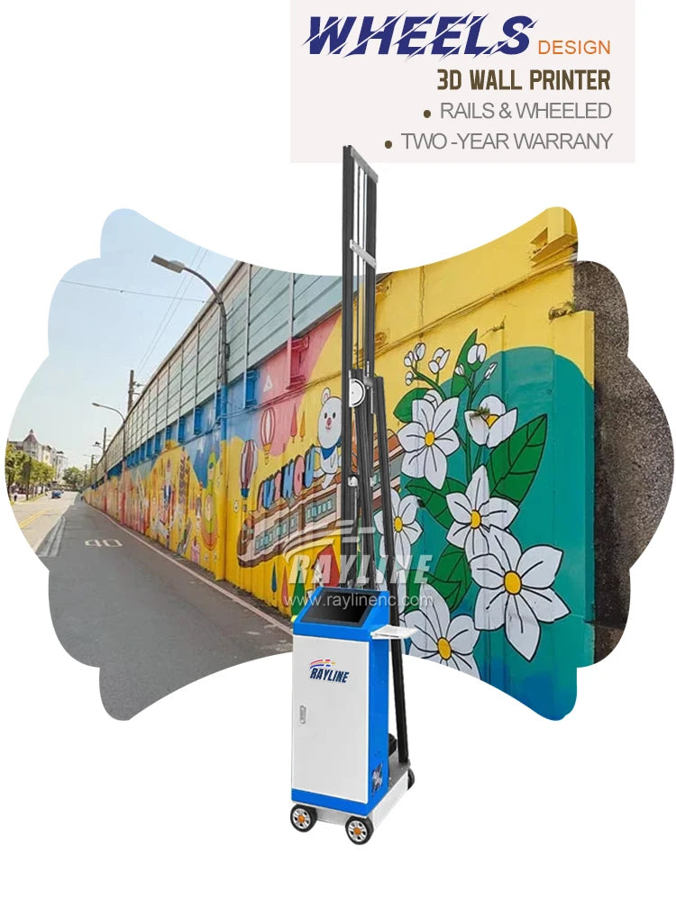 RAYLINE RA-UD200 UV WALL PRINTER - 3D Rail System, Direct Mural Print