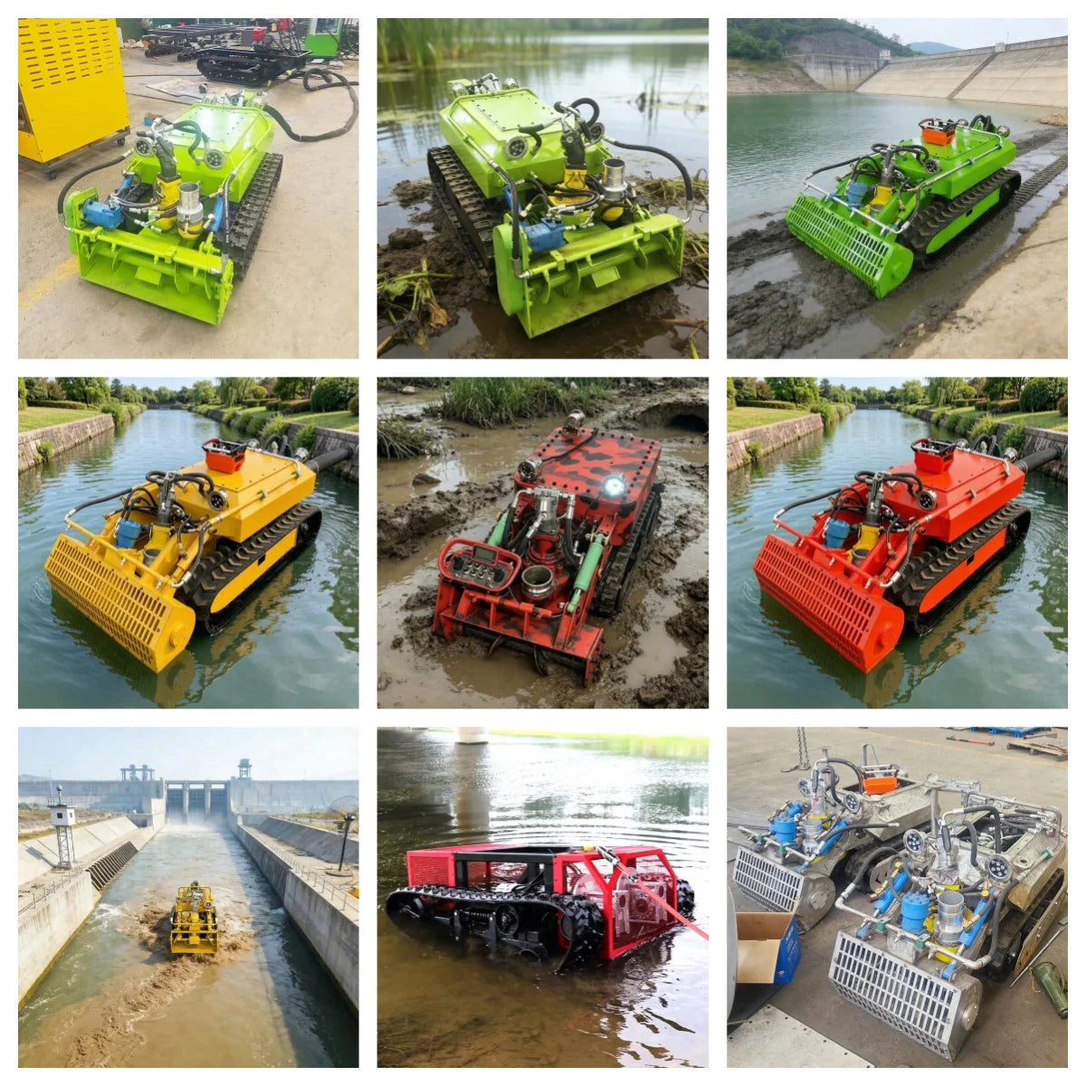 UNDERWATER DREDGING ROBOT - Remote Control, 200 m³/h - Waterway Cleanup