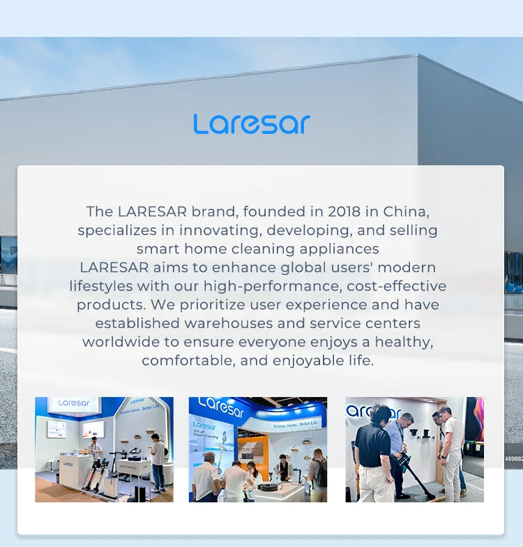 Laresar V11 Cordless Vacuum Cleaner – 650W, 75000PA Ultra-Strong Suction