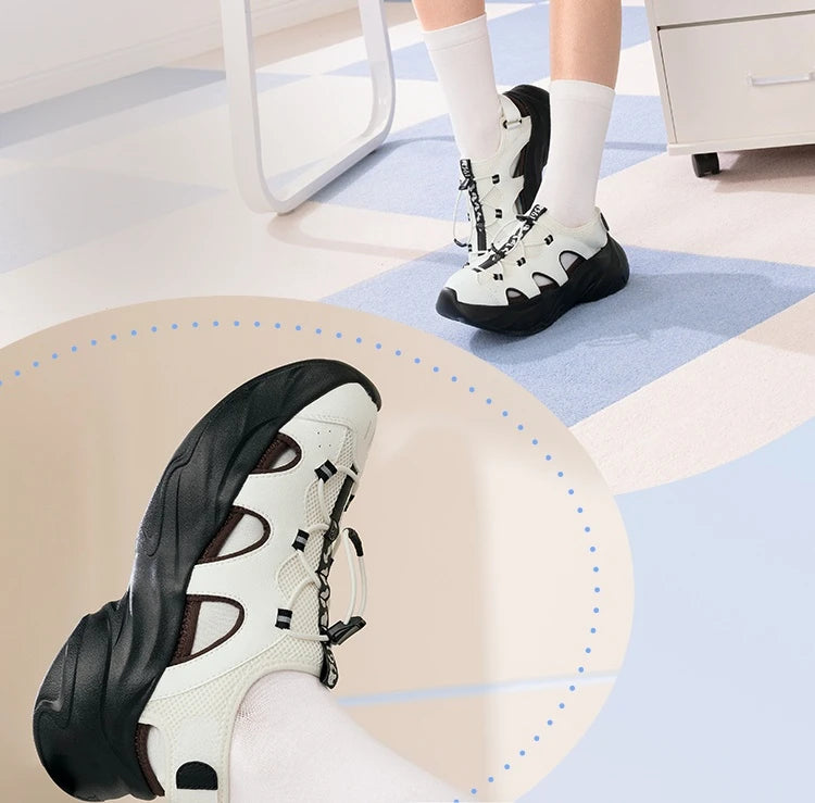 361 Degrees Women's Sandals Outdoor Thick-soled Breathable Non-Slip Casual Trendy Comfortable Soft Female Slippers 682526715