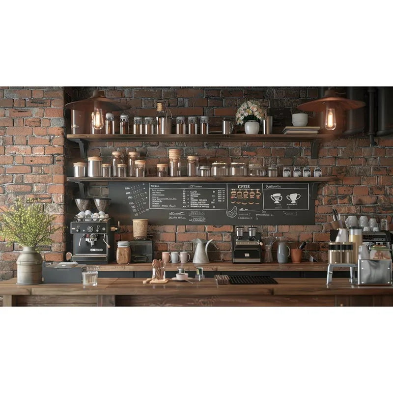 Coffee Shop Party Backdrop - Photo Booth Wall - Café Sweet Mood
