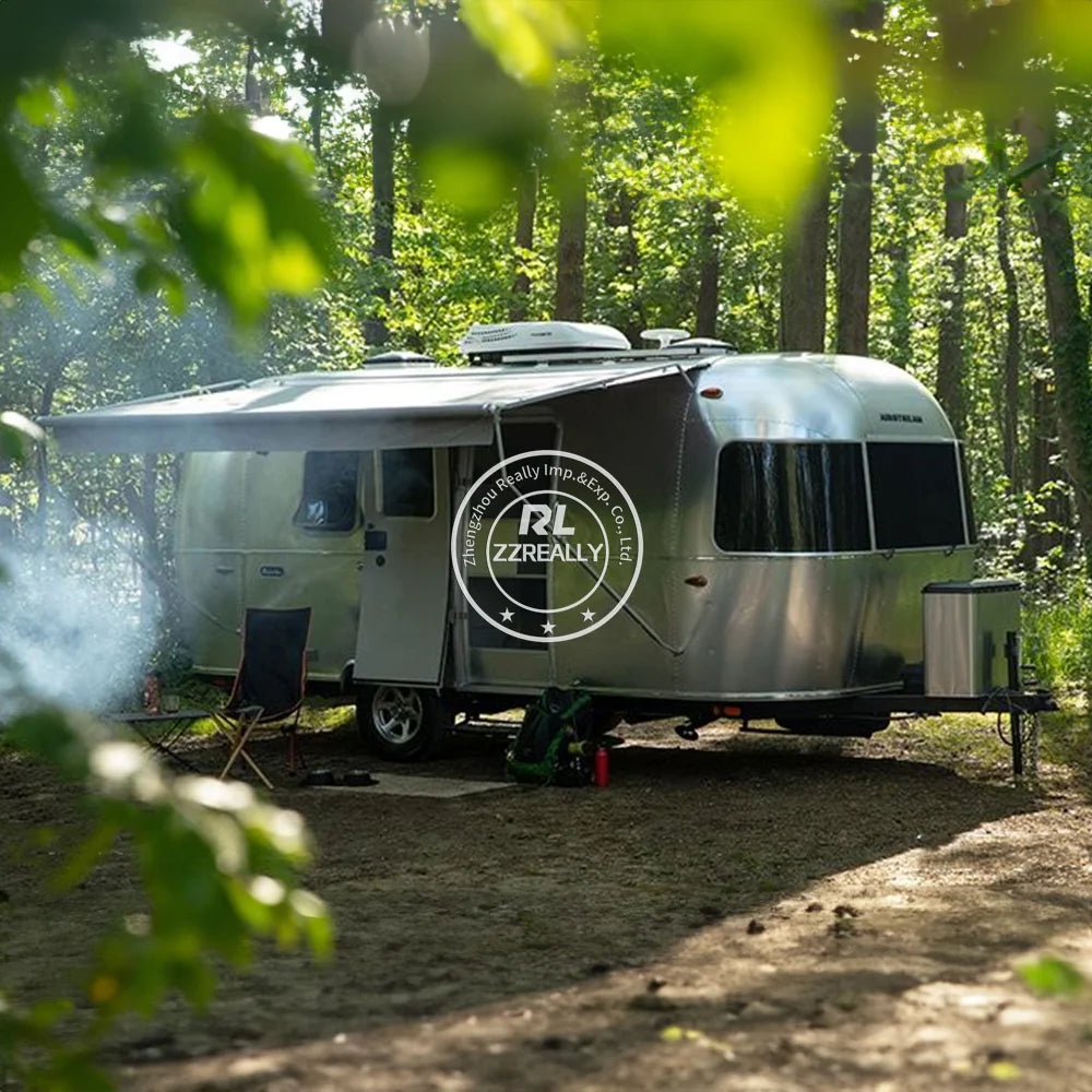 Luxury Campers Motorhomes Off Road Caravans Trailer Camper USA Standards RV Travel Trailer With Kitchen