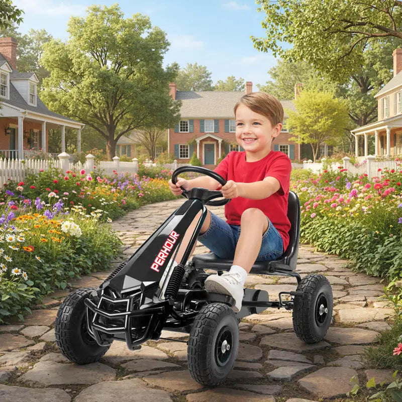 PEDAL GO-KART - Adjustable Seat, EVA Tires - Family Track Fun