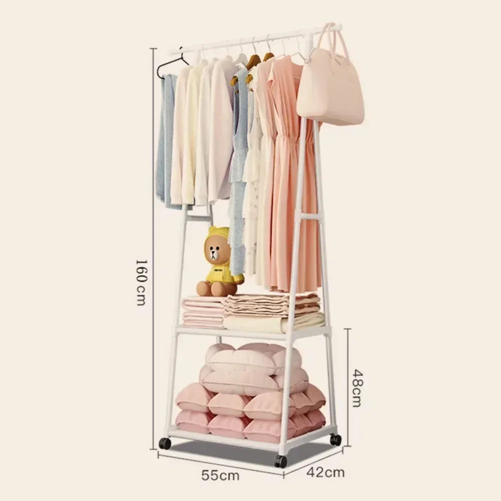 Multifunctional Mobile Clothes Rack – Multi-Tier, 53 Variants