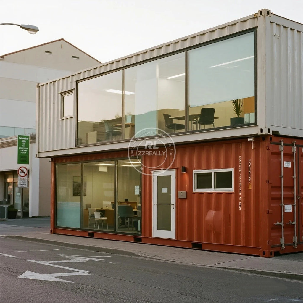 Two-Story Container House - modular prefab - flexible spaces