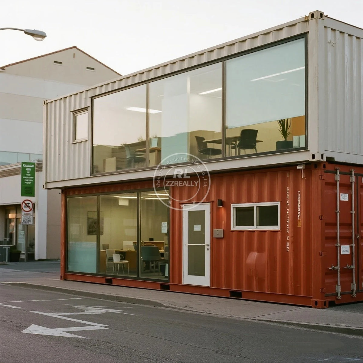Two-Story Container House - modular prefab - flexible spaces