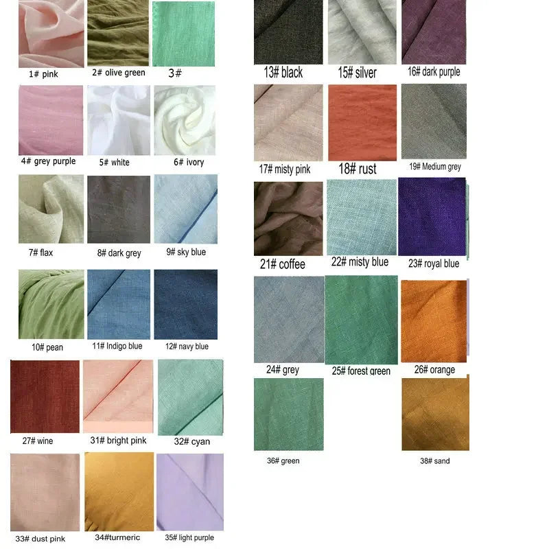100% French Linen Fabric – 280cm Wide, By the Meter