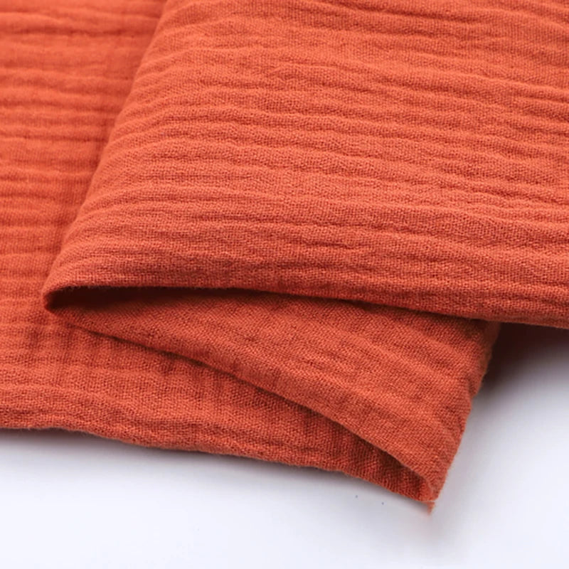 Double Gauze Cotton Muslin Fabric by the Meter for DIY Craft & Sewing Material Like Dress Towel Cheesecloth Table Runner Fabrics