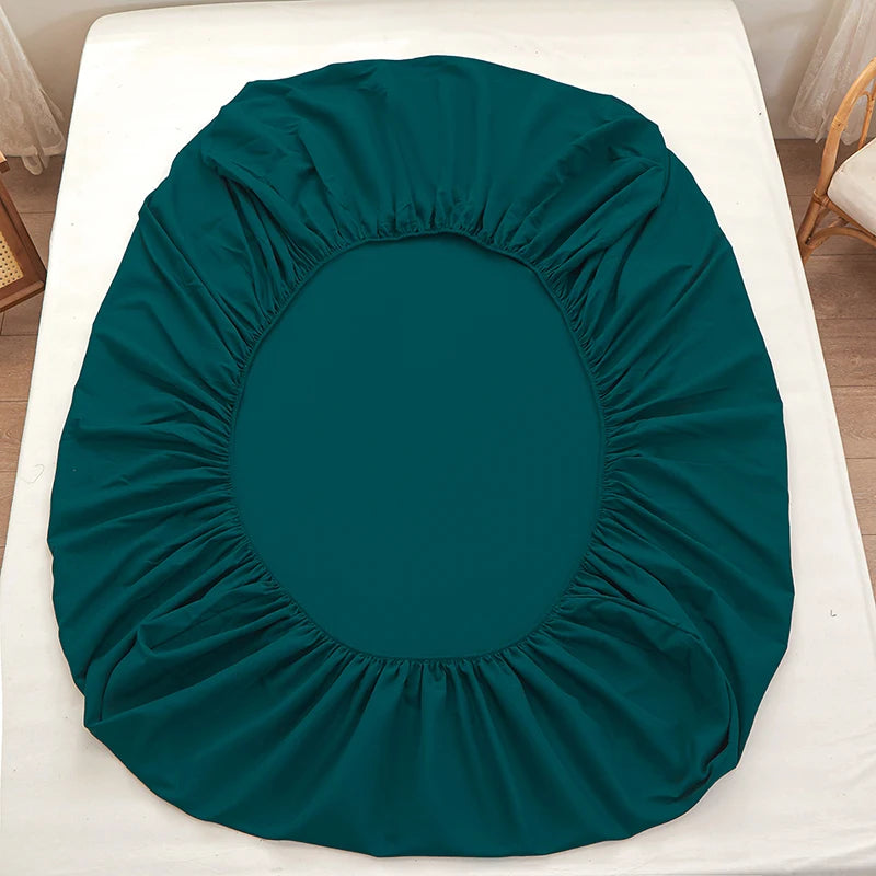 PURE FIT - Solid Color Fitted Sheet - 100% Polyester, Deep Pocket & Easy Care