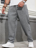 GRID FLOW - Relaxed Linen Plaid Pants - Street Meets Chill