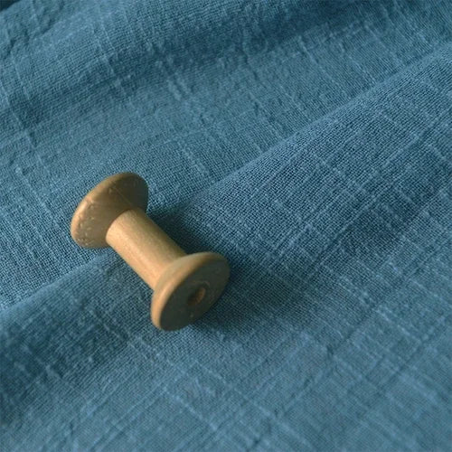 BAMBOO LINEN FABRIC BY THE METER - Sand Washed Cotton Linen Cloth Soft Drape Microtransparent for Dresses & Sewing - 22 Colors