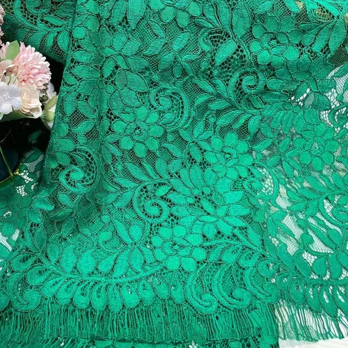 COTTON LACE FABRIC - Floral 3D Mesh, 150cm Wide - Soft Details