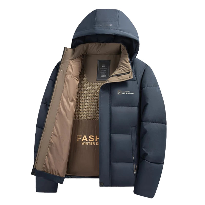 Men's Graphene Windproof Jacket - Thick Hooded Overcoat - Winter That Means Business