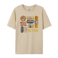 Butter Graphic T-Shirts Women 90s Retro Funny Butter Lover T Shirt Cute Foodie Tee Shirt Unisex Vintage Grunge Aesthetic Clothes