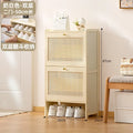 Slim Bamboo Shoe Cabinet – Flip Door